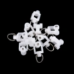 Бегунок-ролик KS,DS с кольцом, стальная ось, Ø7x12,3 мм упак. 30 шт (Белый)