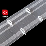 Лента шторная с карманами для создания волны Oz-is Premium 2000 МР (Прозрачный)