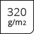 Плотность 320 г/м.кв