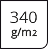 Плотность 340 г/м.кв