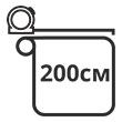 Ширина ткани в рулоне 200 см